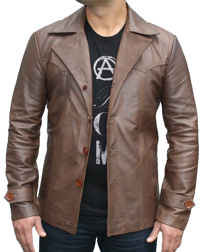 Vintage style leather Jacket - Leather Jacket