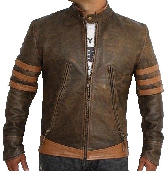 X-Men Distressed Brown Jacket - X-Men Origins Leather Jacket